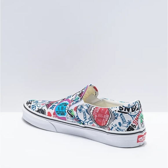 Vans Slip-On Mash-Up Stickers Skate Shoes main image 8